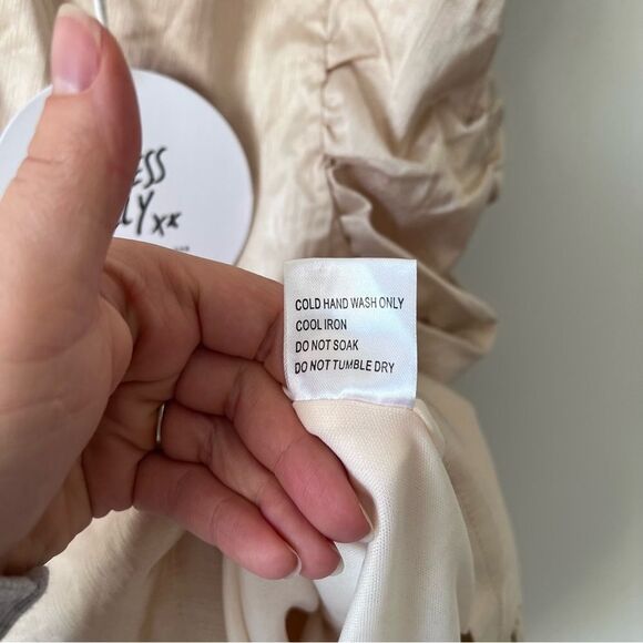 Nwt Princess polly Sabir‎ mini dress in beige Women’s Size 6 - Picture 6 of 10